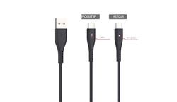 iCAN USB 2.0 A Male C Male Black 4ft 480Mbps 15W