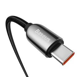 Baseus Display Fast Charging Data Cable USB Type-C to Type-C 100W, 2m (6.6ft), Black(Open Box)