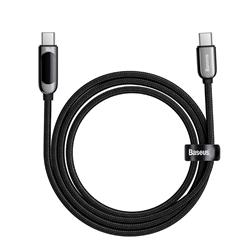 Baseus Display Fast Charging Data Cable USB Type-C to Type-C 100W, 2m (6.6ft), Black(Open Box)