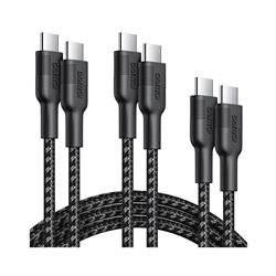 Choetech USB 2.0 Type-C Male to Type-C Male Cable, 3 Pack