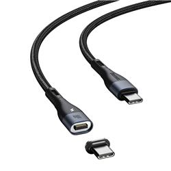 Baseus Zinc Magnetic Safe Fast Charging Data Cable Type-C to Type-C 100W, 1.5m, Black