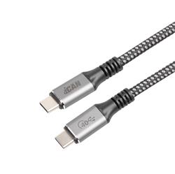 Câble iCAN USB4 Type-C Mâle vers Type-C Mâle, 100W, 4 pieds