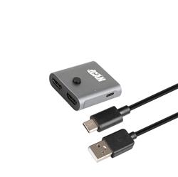 iCAN HDMI Switch, 2 Inputs 1 Output, 8K, Grey(Open Box)