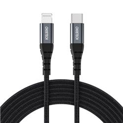 Choetech USB C To Lightning Cable [2m/6.6ft Apple MFi Certified] Premium Nylon Braided