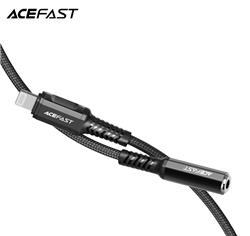 ACEFAST MFI Lightning to 3.5mm aluminum alloy headphones adapter, Black, 0.6ft