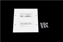 iCAN 2 Gang Decora Style Wall Plate and Brush Insert, White(Open Box)