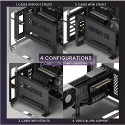 LINKUP AVA Advanced Bracket w/ Ultra PCIe 4.0 Riser Cable Right Angle 15cm(Open Box)