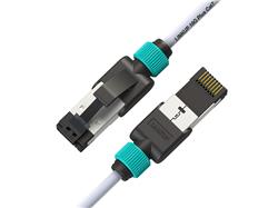 Câble Ethernet iCAN Cat7 30AWG - 15 pi, blanc