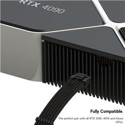 iCAN PCIE 5.0 12VHPWR 16Pin (12+4) to 3 x 8Pin - 30cm, Black(Open Box)