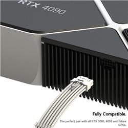 iCAN PCIE 5.0 12VHPWR 16Pin (12+4) to 3 x 8Pin - 30cm, White
