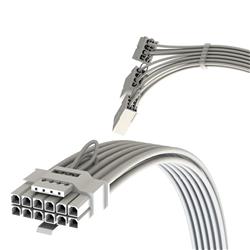 iCAN PCIE 5.0 12VHPWR 16Pin (12+4) to 3 x 8Pin - 30cm, White