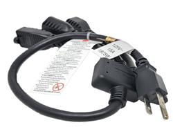 Micro connecteurs 36 pouces 1 à 3 répartiteur de cordon d'alimentation robuste 14 AWG (NEMA 5-15P à NEMA 5-15R x 3)