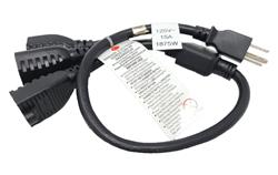 Micro connecteurs 36 pouces 1 à 3 répartiteur de cordon d'alimentation robuste 14 AWG (NEMA 5-15P à NEMA 5-15R x 3)