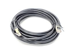 Micro connecteurs 25 pieds Cat8 SFTP RJ45 Patch 26AWG Câble (Noir)
