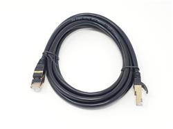 Micro connecteurs 7 pi, Cat8 SFTP RJ45 Patch 26AWG câble (noir)