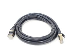 Micro connecteurs 7 pi, Cat8 SFTP RJ45 Patch 26AWG câble (noir)