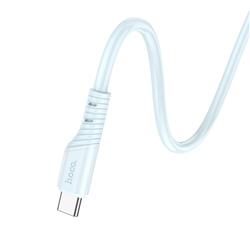 HOCO light blue 60W silicone charging data cable USB Type-C to Type-C,1m (3.3ft)