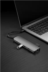 iCAN USB 3.0 8 in 1 Hub Grey(Open Box)