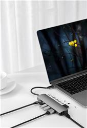 iCAN USB 3.0 8 in 1 Hub Grey(Open Box)