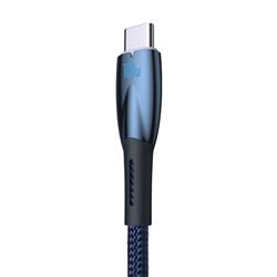 Baseus Glimmer Series Fast Charging Data Cable USB-A to Type-C 100W, 1m (3.3ft),  Blue(Open Box)