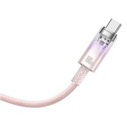Baseus Explorer Series Fast Charging Cable with Smart Temperature Control USB to Type-C 100W, 1m (3.3ft), Pink