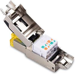 iCAN Premium CAT8 Ethernet Patch Cable with Field-mountable 2xRJ45 Connectors, High Speed 40Gbps 2000MHz, Double Shielded S/...