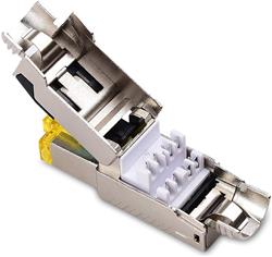 iCAN Premium CAT8 Ethernet Patch Cable with Field-mountable 2xRJ45 Connectors, High Speed 40Gbps 2000MHz, Double Shielded S/...
