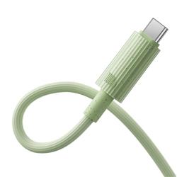 Câble de charge rapide Baseus Habitat Series USB Type-C vers Type-C 100W, 2 m (6,6 pi), Vert Naturel