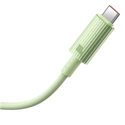 Câble de charge rapide Baseus Habitat Series USB Type-C vers Type-C 100W, 2 m (6,6 pi), Vert Naturel