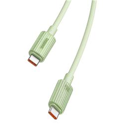 Câble de charge rapide Baseus Habitat Series USB Type-C vers Type-C 100W, 2 m (6,6 pi), Vert Naturel