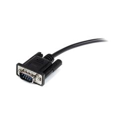 StarTech (MXT1002MBK) - Câble série DB9 RS232 noir en liaison directe - M/F - 6,6 pi / 2 m (Noir)