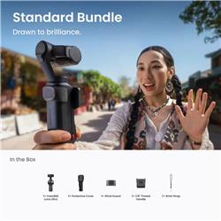 Insta360 Luna Ultra 8K Caméra d'action, pack standard, noir cosmique