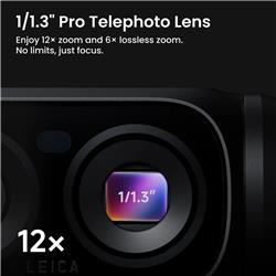 Insta360 Luna Ultra 8K Caméra d'action, pack standard, noir cosmique