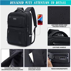 KINGSLONG 15.6" Waterproof Laptop Travel Backpack , Black