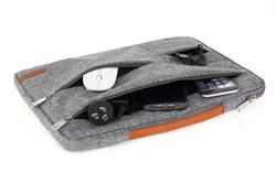 KINGSLONG 15.6" Laptop Sleeve, Bubble Soft Case, Grey