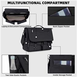 Sacoche pour ordinateur portable KINGSLONG à compartiments multiples