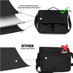 Sacoche pour ordinateur portable KINGSLONG à compartiments multiples