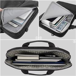 KINGSLONG Étui pour ordinateur portable de 15,6 po en polyester, noir