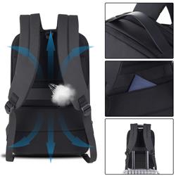 KINGSLONG 15.6" Waterproof Laptop Backpack, Black(Open Box)
