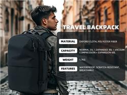 Sac à dos Vacpack 17,3'' de KINGSLONG, noir