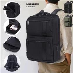 KINGSLONG 15.6" Waterproof Laptop Travel Backpack , Black