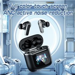 iCAN YX-27-BK TWS, ANC, ENC, Wireless Earbuds with Smart Screen