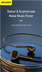 AWEI PC-7 White Wired Earphones