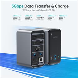Choetech 15-in-1 USB-C 100W Quadruple Display Docking Station