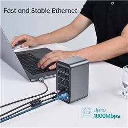 Choetech 15-in-1 USB-C 100W Quadruple Display Docking Station