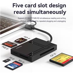 Blueendless BS-C5U3 SD+TF+CF+XD+MS Memory Cards Reader