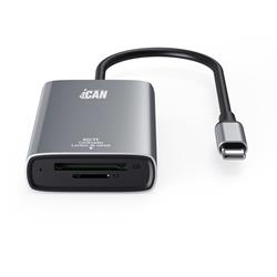 iCAN TC176 2 in1 SD4.0 and TF4.0 Card Reader