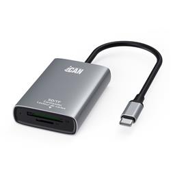 iCAN TC176 2 in1 SD4.0 and TF4.0 Card Reader