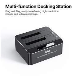 iCAN RSH-DS01 Station d'accueil pour disque dur SATA double baie USB 3.0(Open Box)