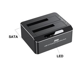 iCAN RSH-DS01 USB 3.0 Dual Bay SATA Hard Drive Dock